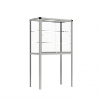 Vitrine, freistehend, 180 cm hoch, 100x50 cm (B/T), 